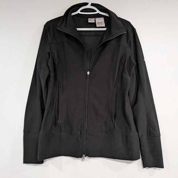 Nike Tops - Nike Fit Dry Zip Up Jacket Black Size Large